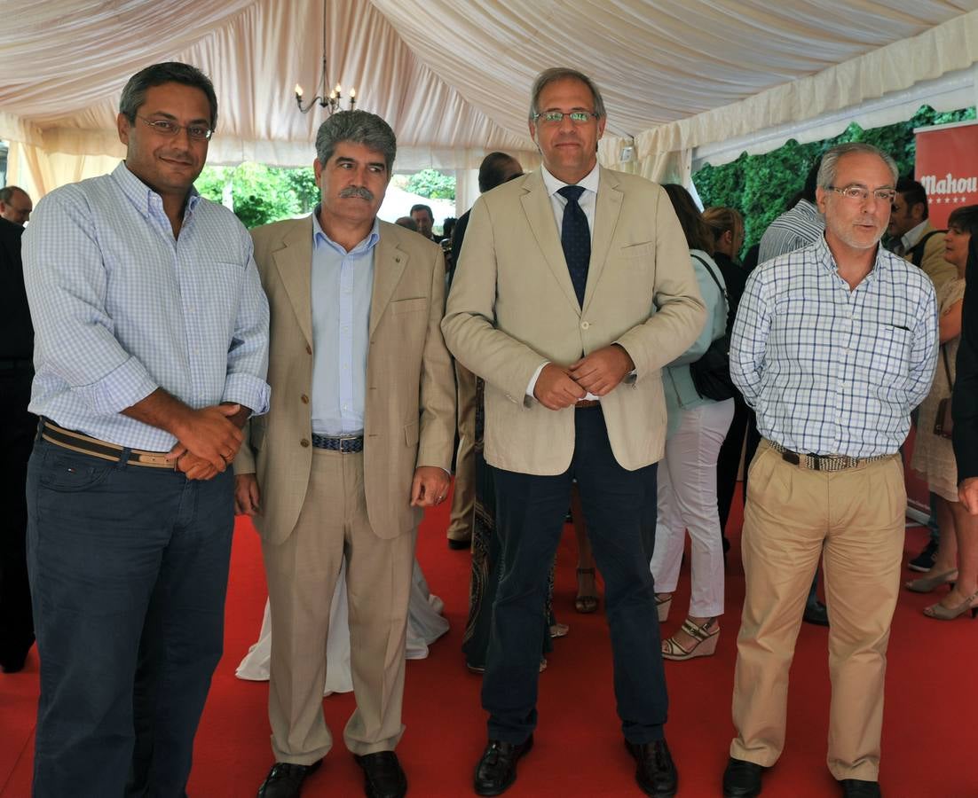 Francisco Suárez, director de Comunicación Profesional; Arturo J. Pinto, director de Comunicación de la Delegación del Gobierno; José Antonio Martínez Bermejo, subdelegado del Gobierno, y Carmelo Rincón, de prensa de la Subdelegación.