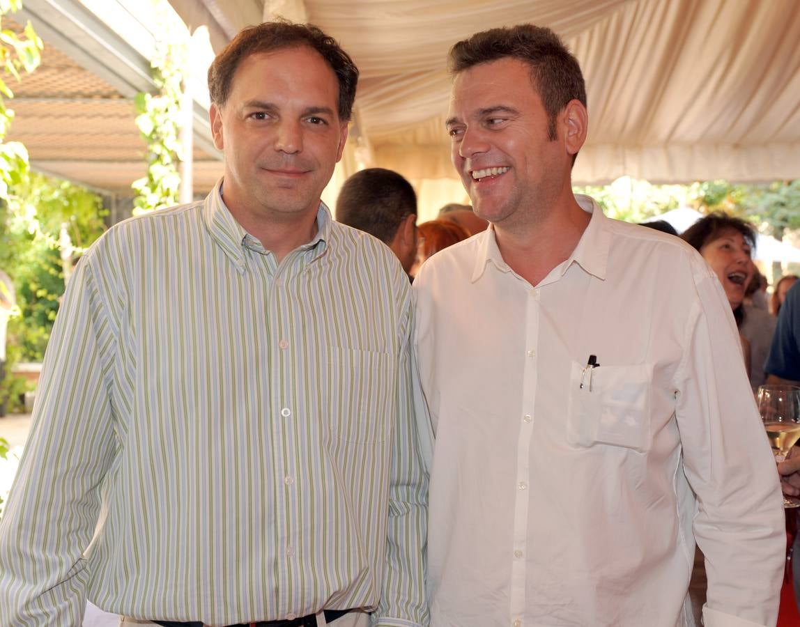 Julio Baruque, de El Norte de Castilla, y Enrique Prieto (Contratas y Obras Enricar)