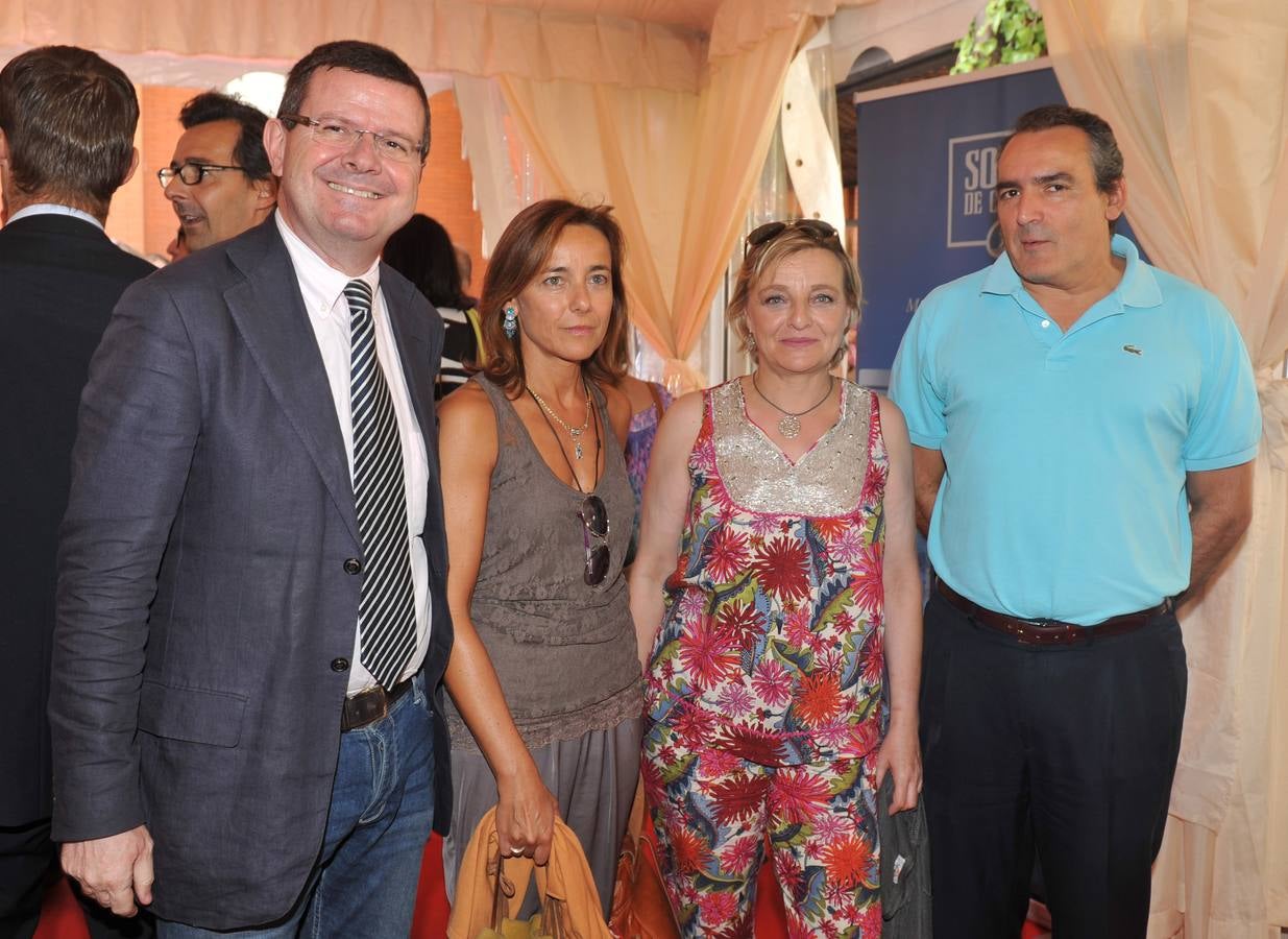 El juez Alberto Sanz, Cristina Miguélez, Isidora Santos e Ignacio Segoviano, juez decano.