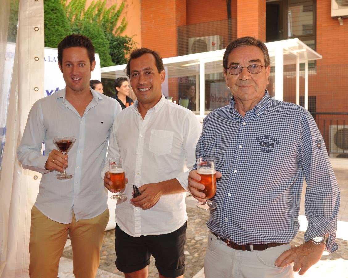 Jorge de Lozar (Planform), Jorge Toca y el pintor taurino Pablo Gerbolés, que expone en el Meliá Recoletos.