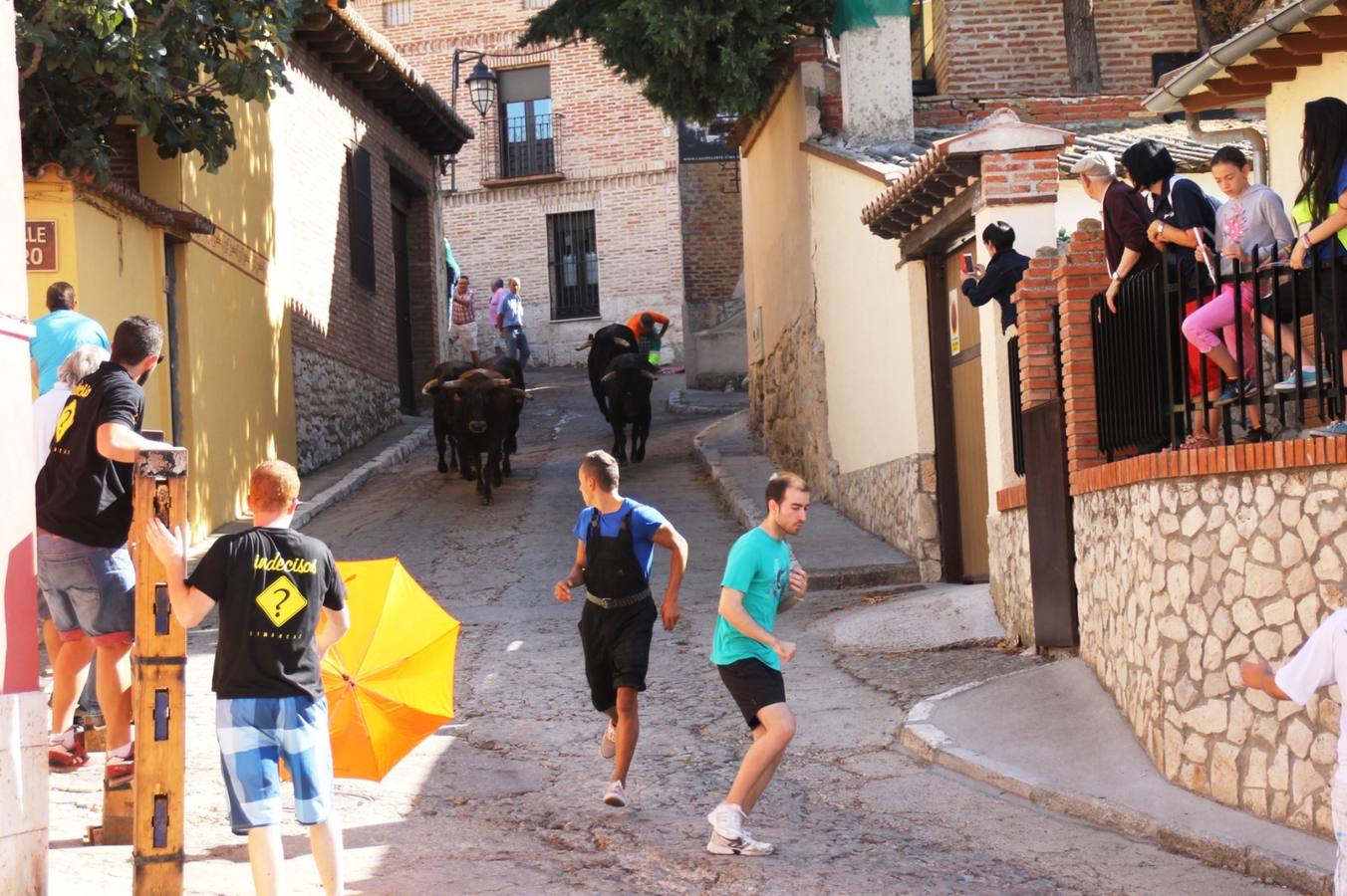 Último encierro de las fiestas de Simancas 2014