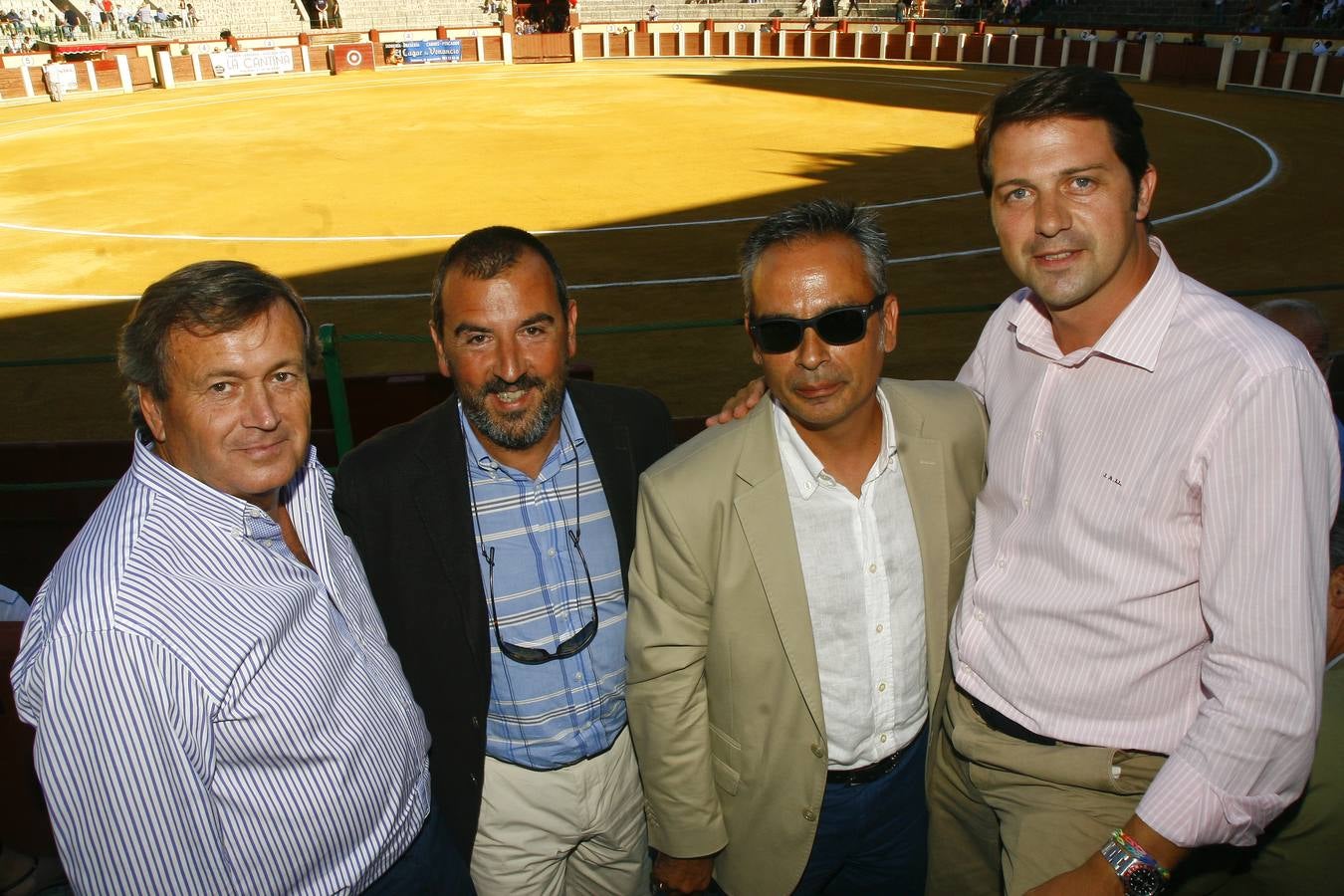 Mariano Pesquera, de Grupo Mat; Thierry Rocaríes, de Grupo Bergé; Benito Caballero, de Gefco, y Jorge Álvarez, de Grupo Mat.