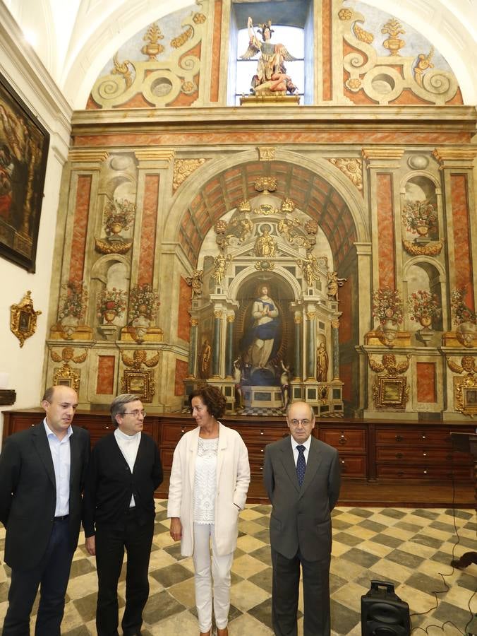 Presentación de la restauración del retablo de la Iglesia de San Miguel y San Julián de Valladolid