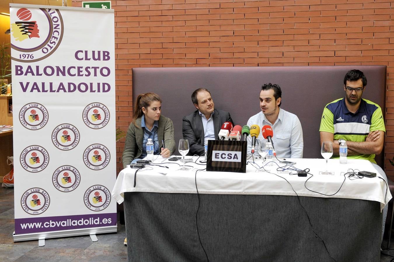 Presentación de Edu Sonseca como nuevo jugador del CB Valladolid