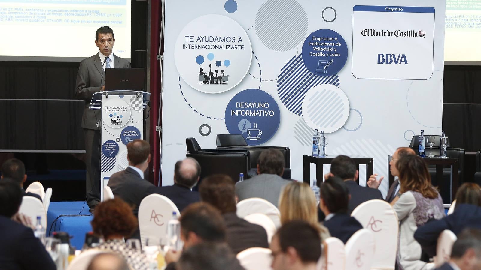 Jornada sobre la internacionalización de las empresas y las perspectivas de crecimiento económico organizada por El Norte de Castilla y el BBVA