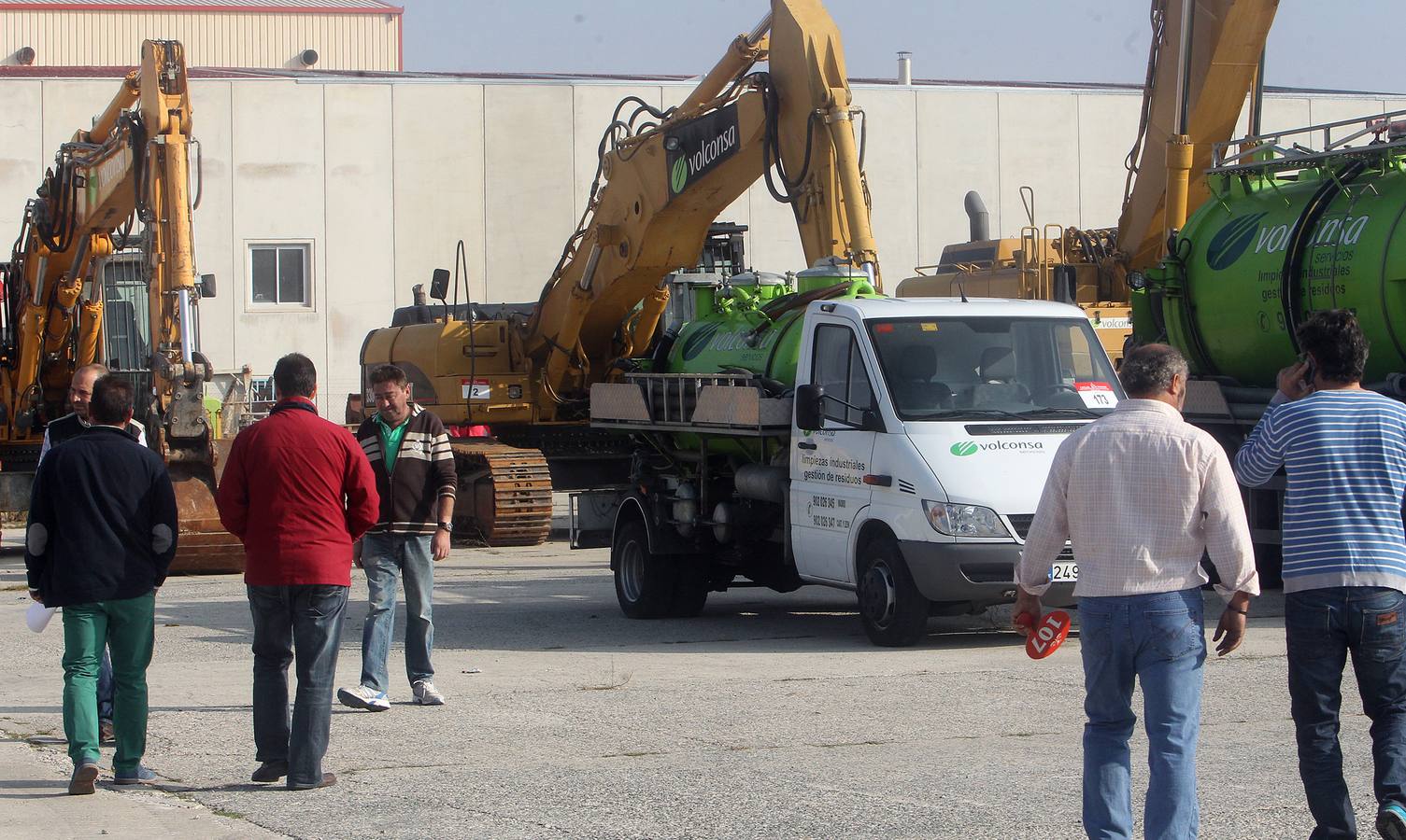 Subasta de 270 lotes de maquinaria de obras de Volconsa en Segovia