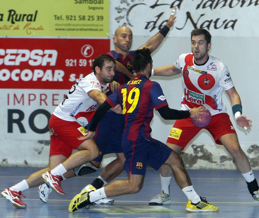 Partido Balonmano Nava - Barcelona B en Segovia