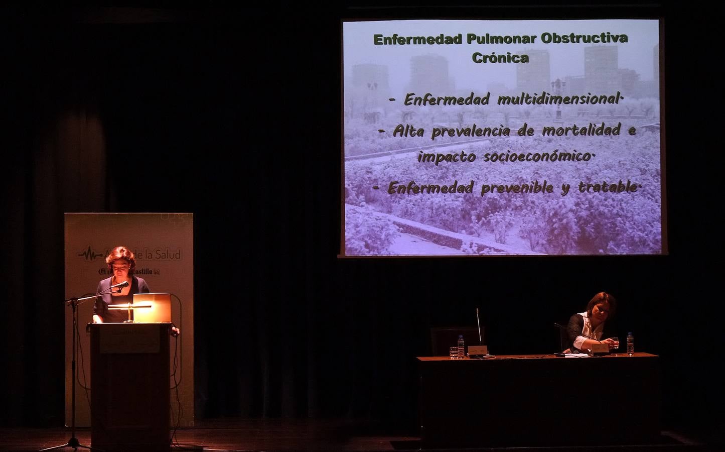 La doctora Marta Jiménez-Prada de Miguel en las Aulas de la Salud de El Norte de Castilla