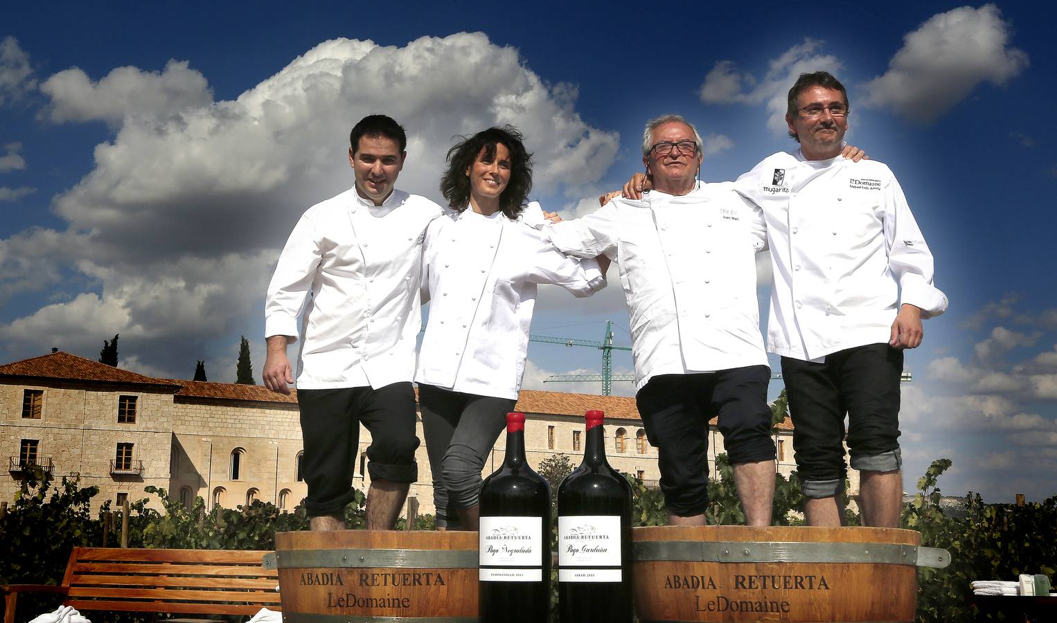 Pisada de uva en Abadía de Retuerta en Sardón de Duero (Valladolid)
