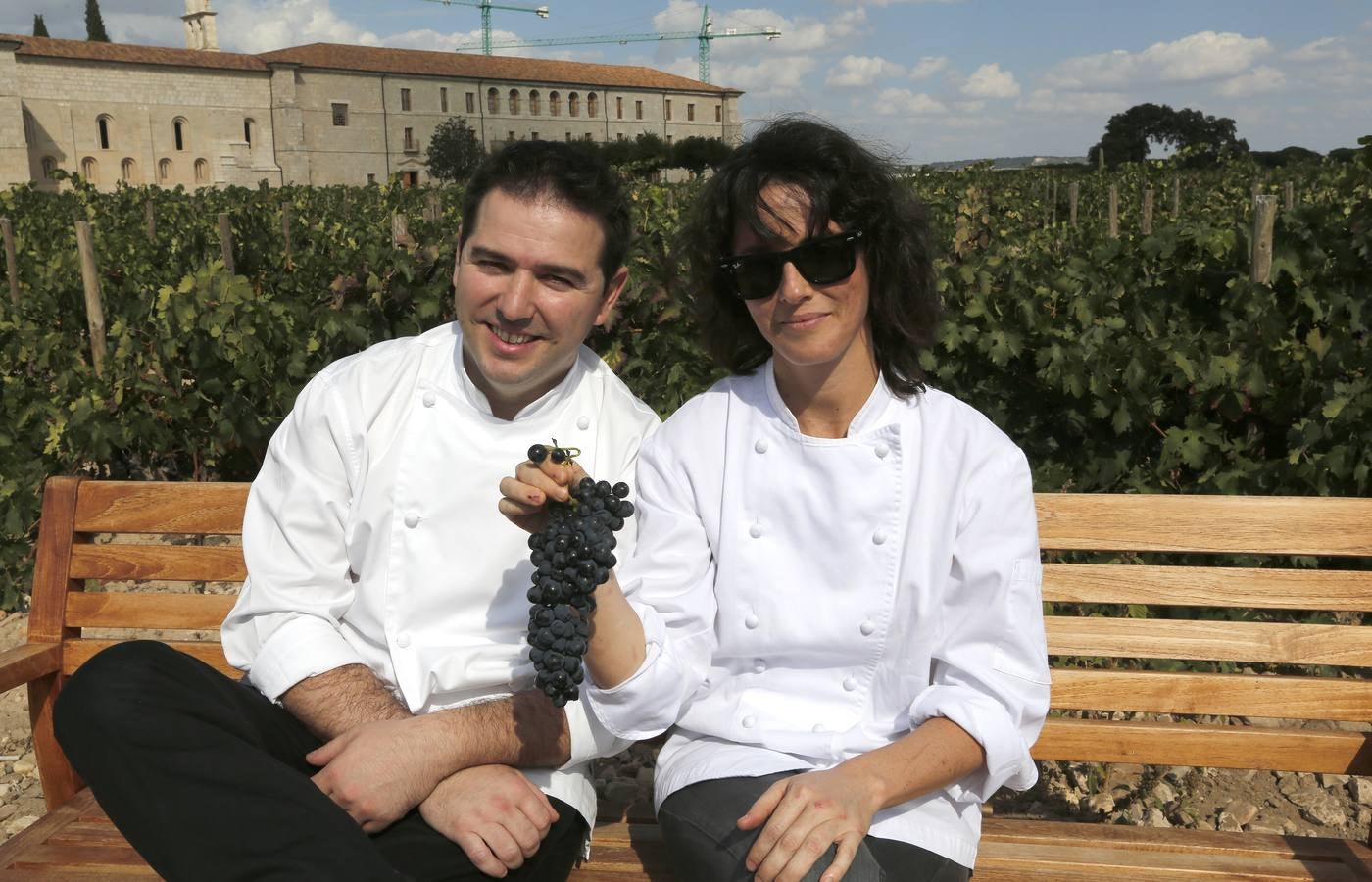 Pisada de uva en Abadía de Retuerta en Sardón de Duero (Valladolid)