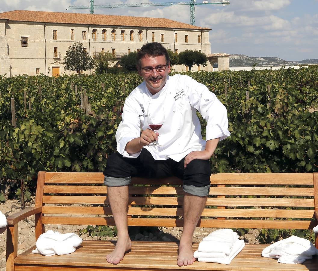 Pisada de uva en Abadía de Retuerta en Sardón de Duero (Valladolid)