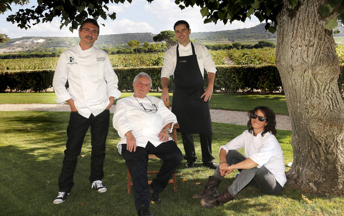 Pisada de uva en Abadía de Retuerta en Sardón de Duero (Valladolid)