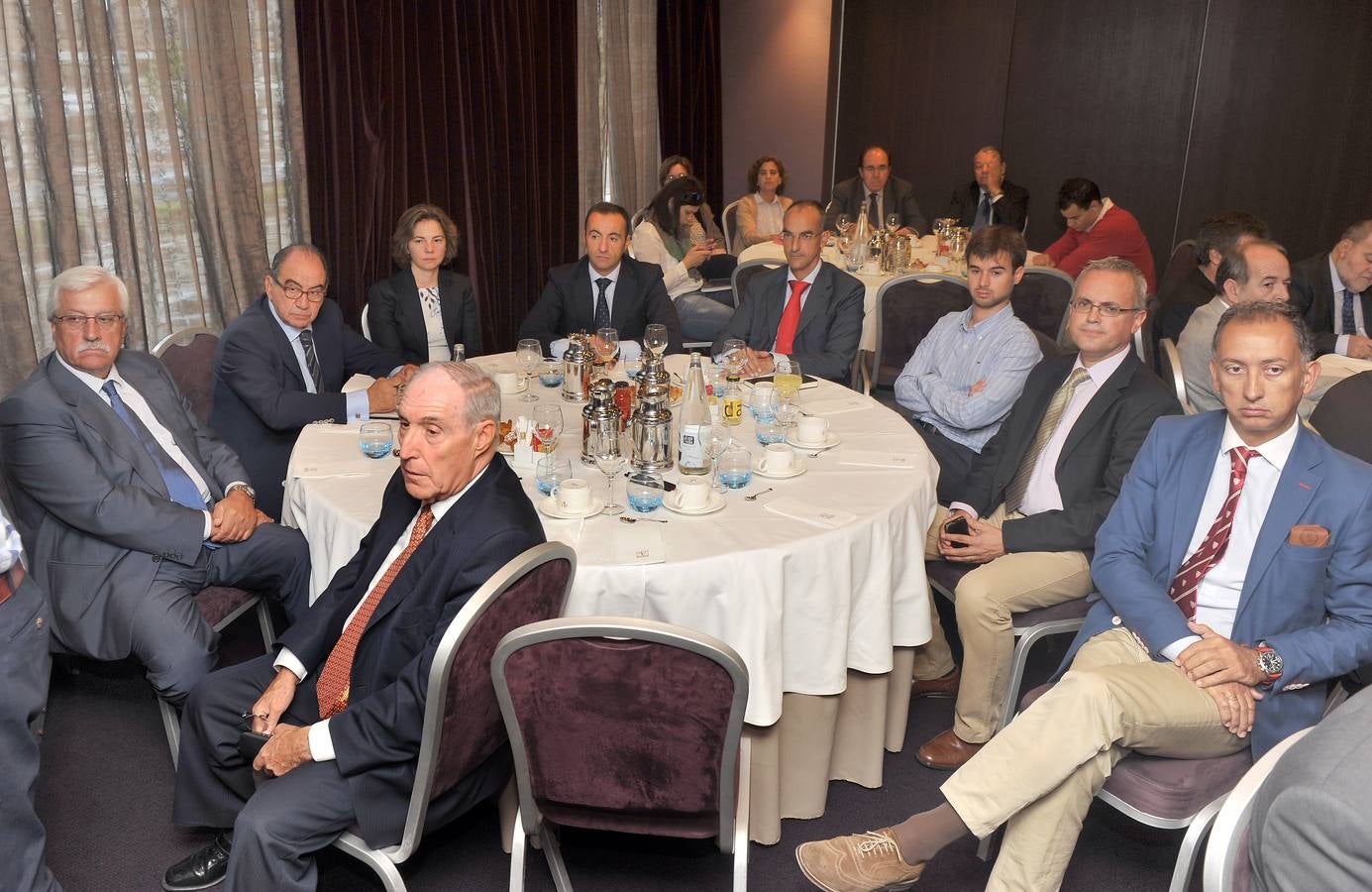 José Ramón Perán (Cartif);Javier Díaz (Asociación Española de Biomasa); Segundo Simón (Asociación Campoalegre); Mónica Vega (Banco Sabadell); Javier Cid (Alentia Alternativa); Noé Martín (economista); Sergio Abajo (El Norte); Carlos Burgos (Grupo Emprende); y Félix Sanz (CVE).