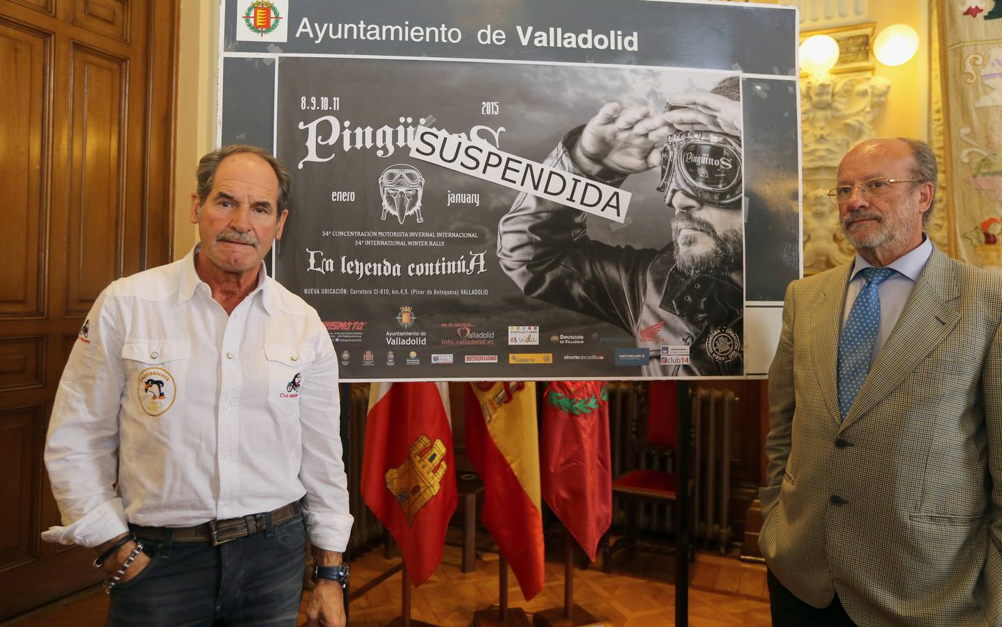 El acalde de Valladolid y el presidente de Turismoto anuncian la suspensión de Pingüinos 2015