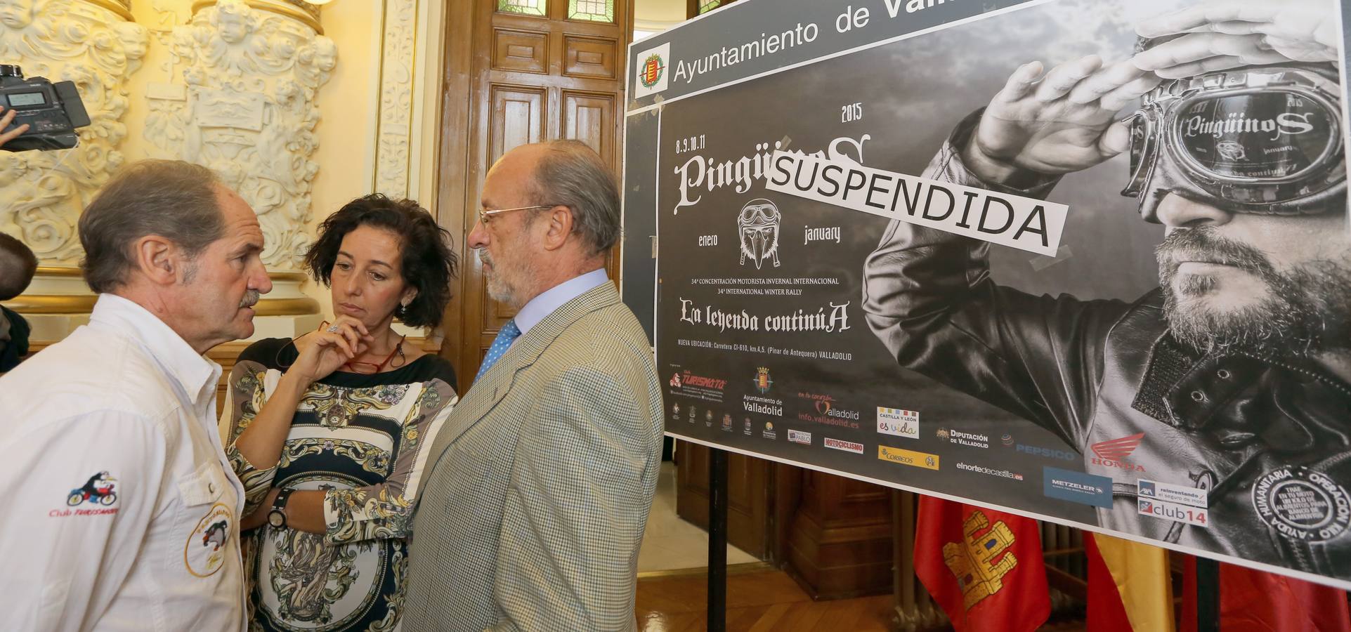 El acalde de Valladolid y el presidente de Turismoto anuncian la suspensión de Pingüinos 2015