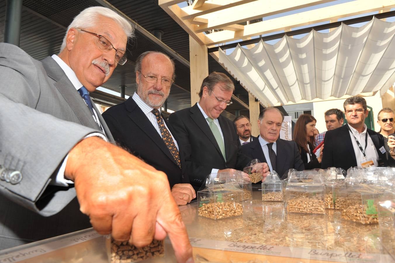 Inauguración de la feria Expobiomasa 2014 en Valladolid