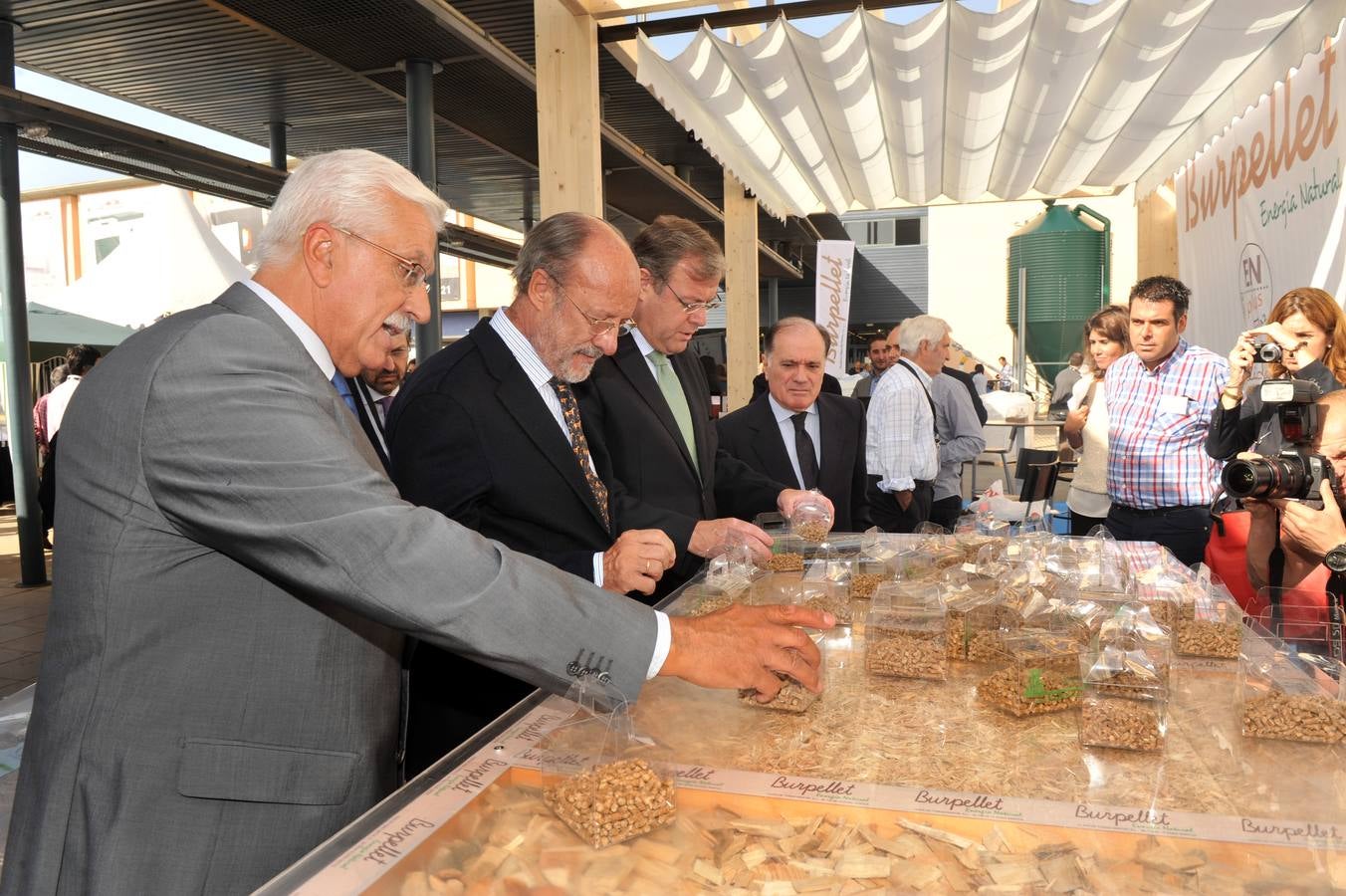 Inauguración de la feria Expobiomasa 2014 en Valladolid