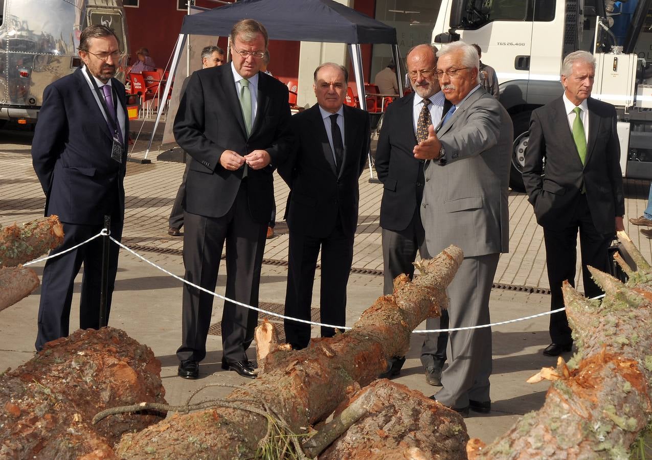 Inauguración de la feria Expobiomasa 2014 en Valladolid