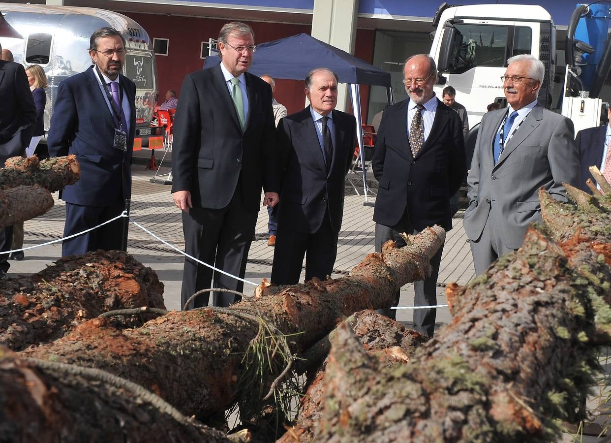 Inauguración de la feria Expobiomasa 2014 en Valladolid