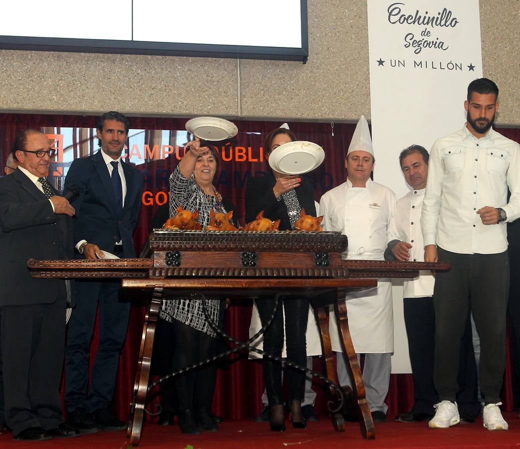 Acto de celebración del &#039;Cochinillo Un Millón&#039; en Segovia