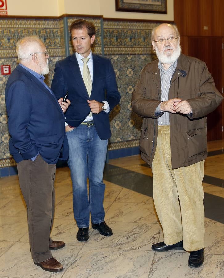 Gonzalo Suárez y José Luis Cuerda en el Aula de Cultura de El Norte de Castilla