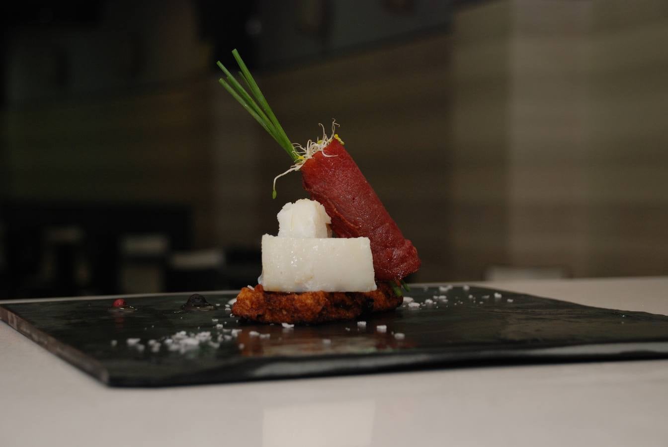 Bacalao trufado en torrija ahumada. <strong>Participante.</strong> La Fontanella (Onda, Castellón). <strong>Dónde probarlo: </strong>Corinto (María de Molina).