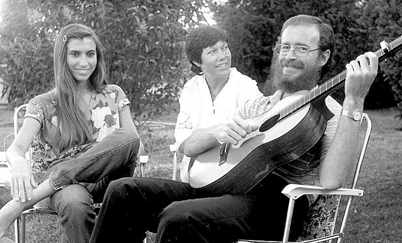 Con dos colaboradoras habituales, sonia Lafuente y Elena Casuso.