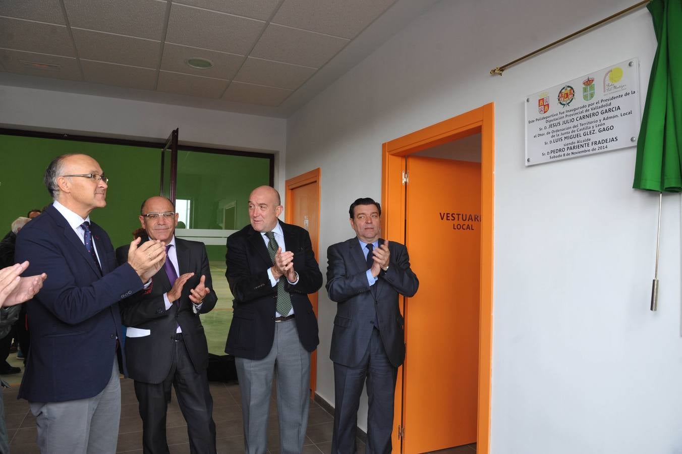 Inauguración del polideportivo multifuncional en Villaverde de Medina. Valladolid