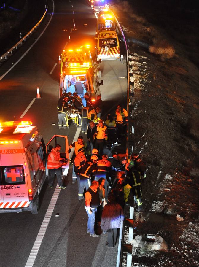 Trágico accidente de autobús en Cieza