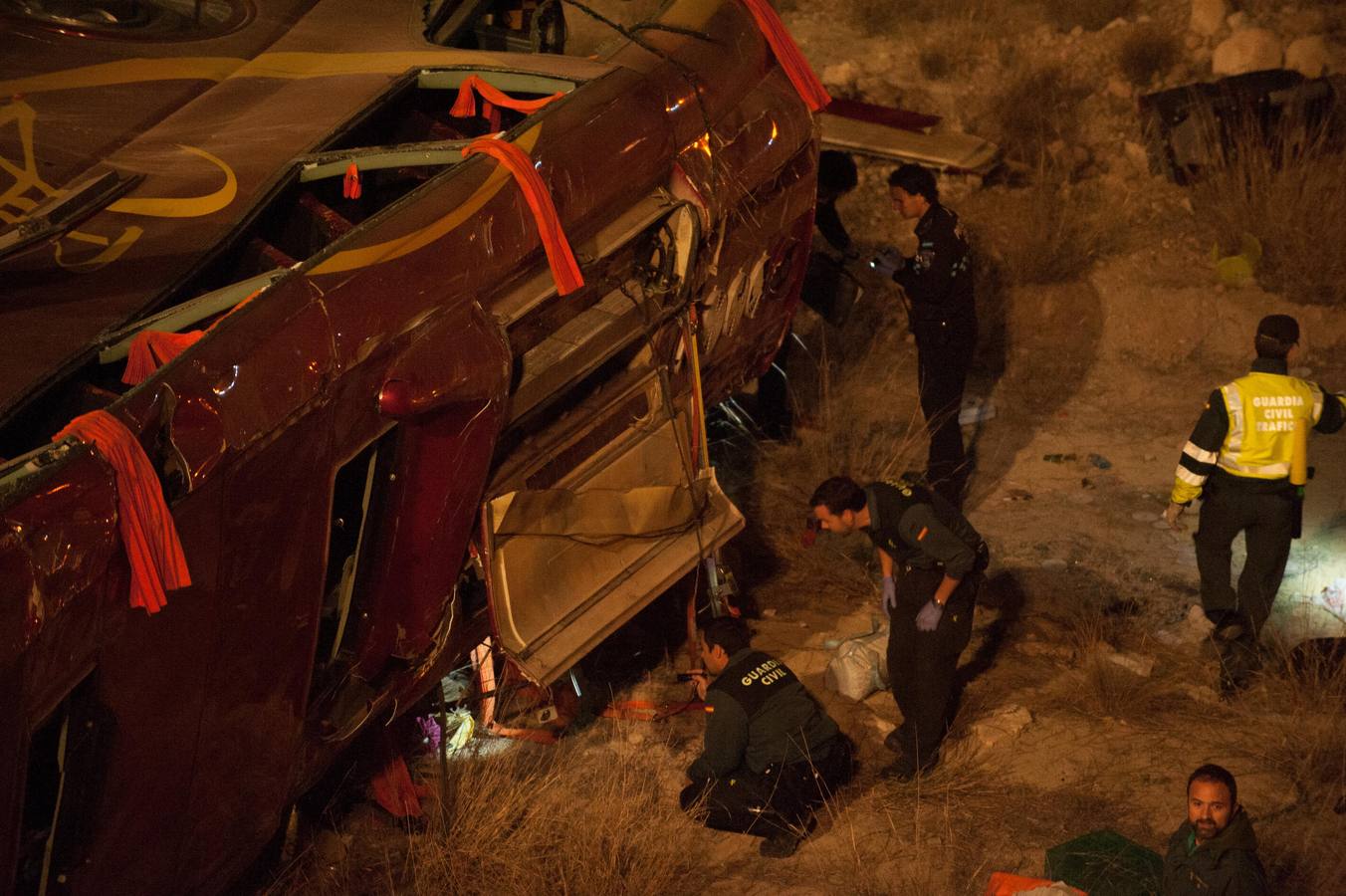 Trágico accidente de autobús en Cieza