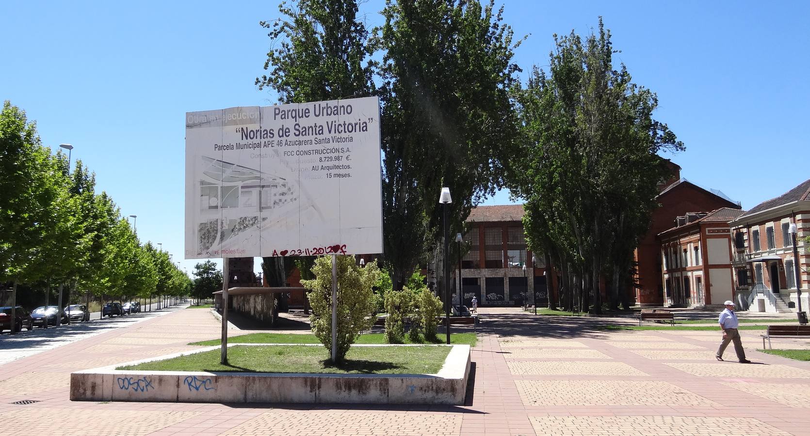 Carteles de obras en Valladolid
