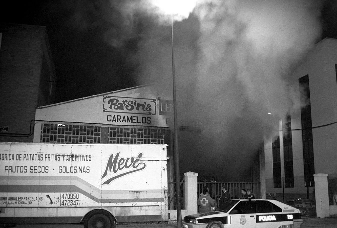 02.02.97 Incendio en la fábrica de caramelos Parsins de Valladolid.