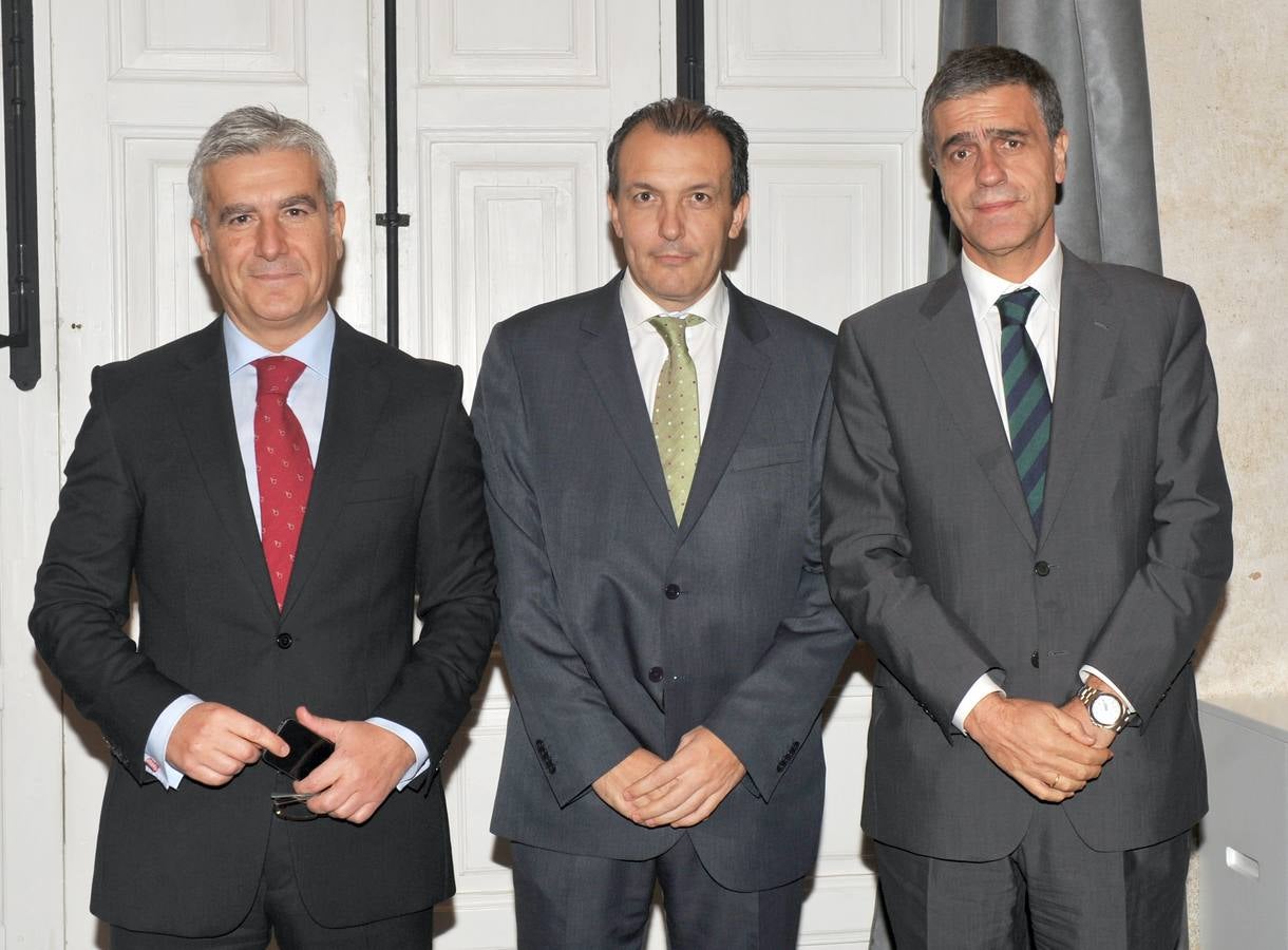 Carlos Ranera, Alberto Gurrionero y Eduardo López, de Banca Comercial Caja España-Duero.