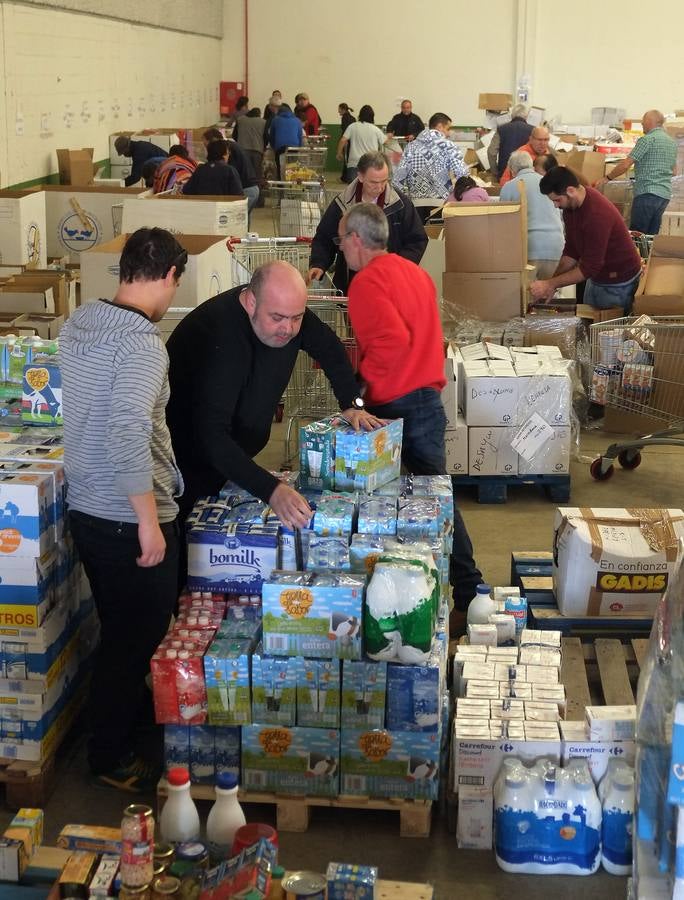 El Banco de Alimentos de Valladolid prepara el reparto de los 225.000 kilos recogidos en la macroperación kilo