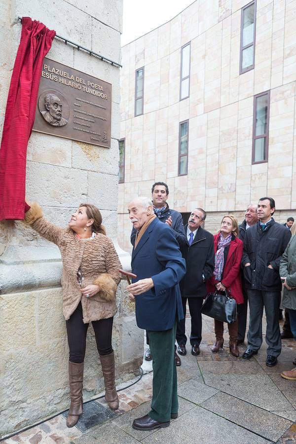 Zamora dedica una plaza al poeta Jesús Hilario Tundidor