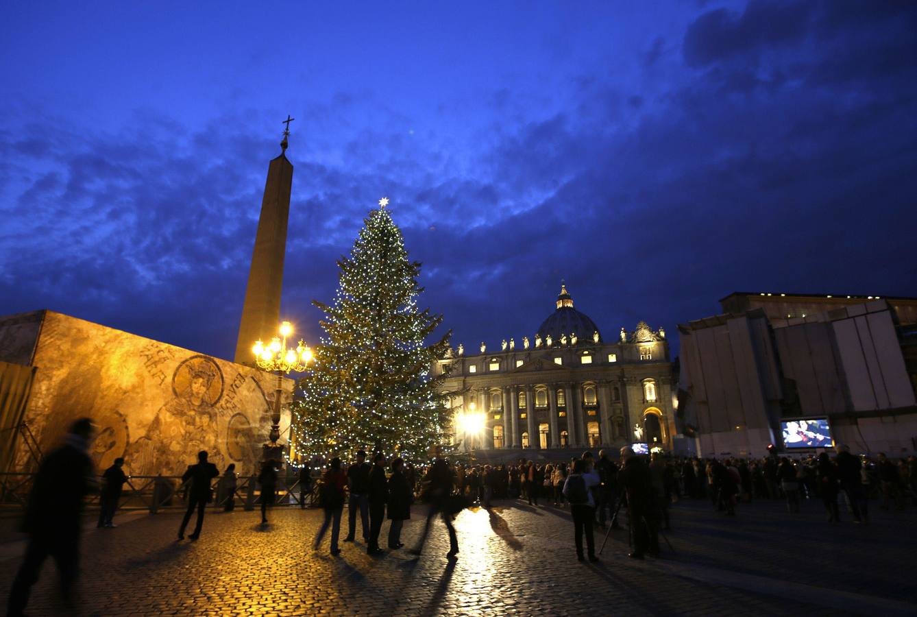 Plaza de San Pedro, en el Vaticano.