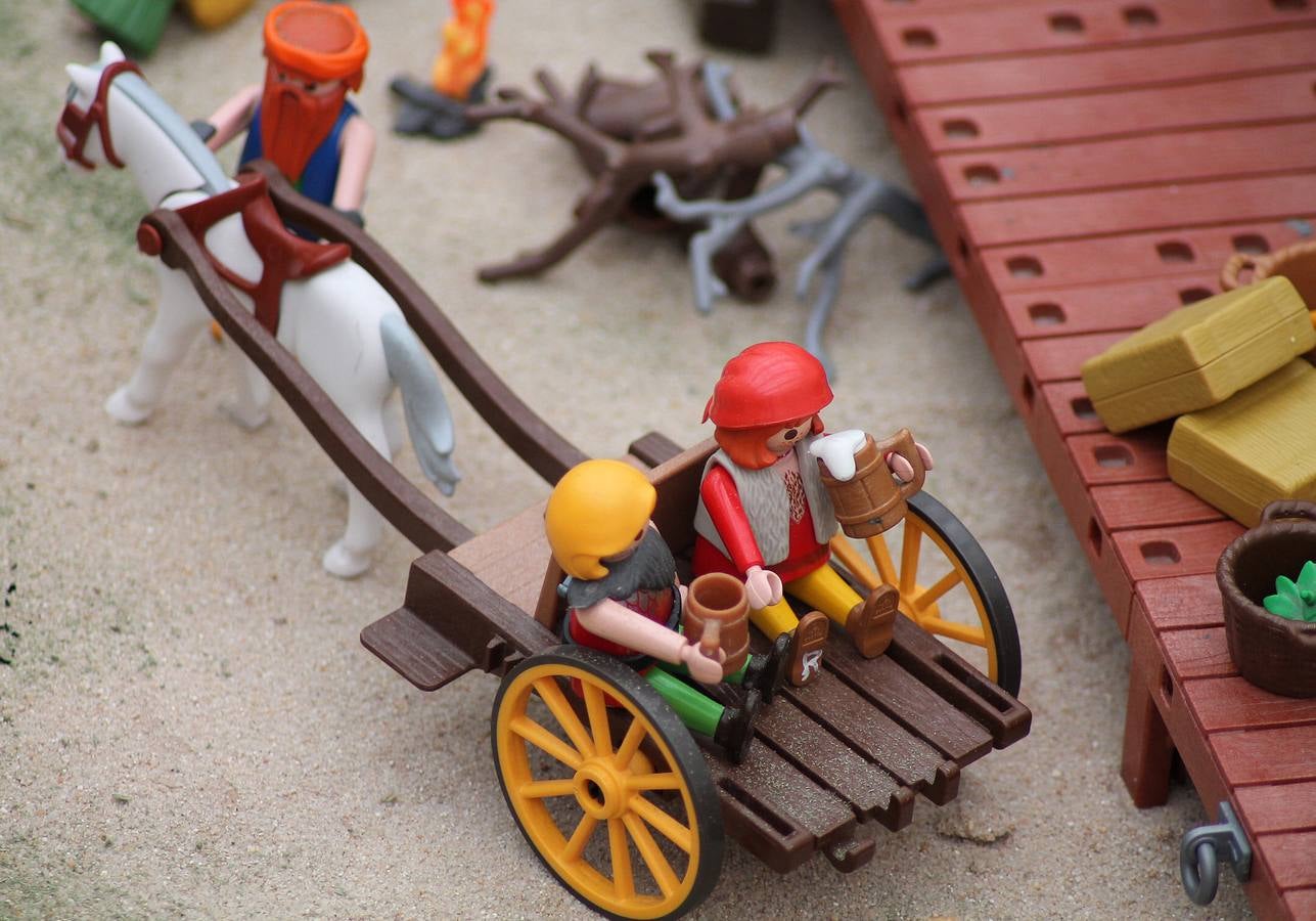 Belén con muñecos de Playmobil en la Residencia Universitaria Fuenleal de Valladolid