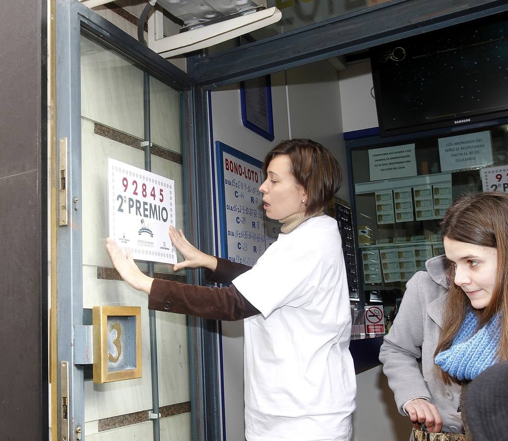 Palencia. Parte del segundo premio se ha vendido en la administración nº 3 de la Calle Mayor palentina.
