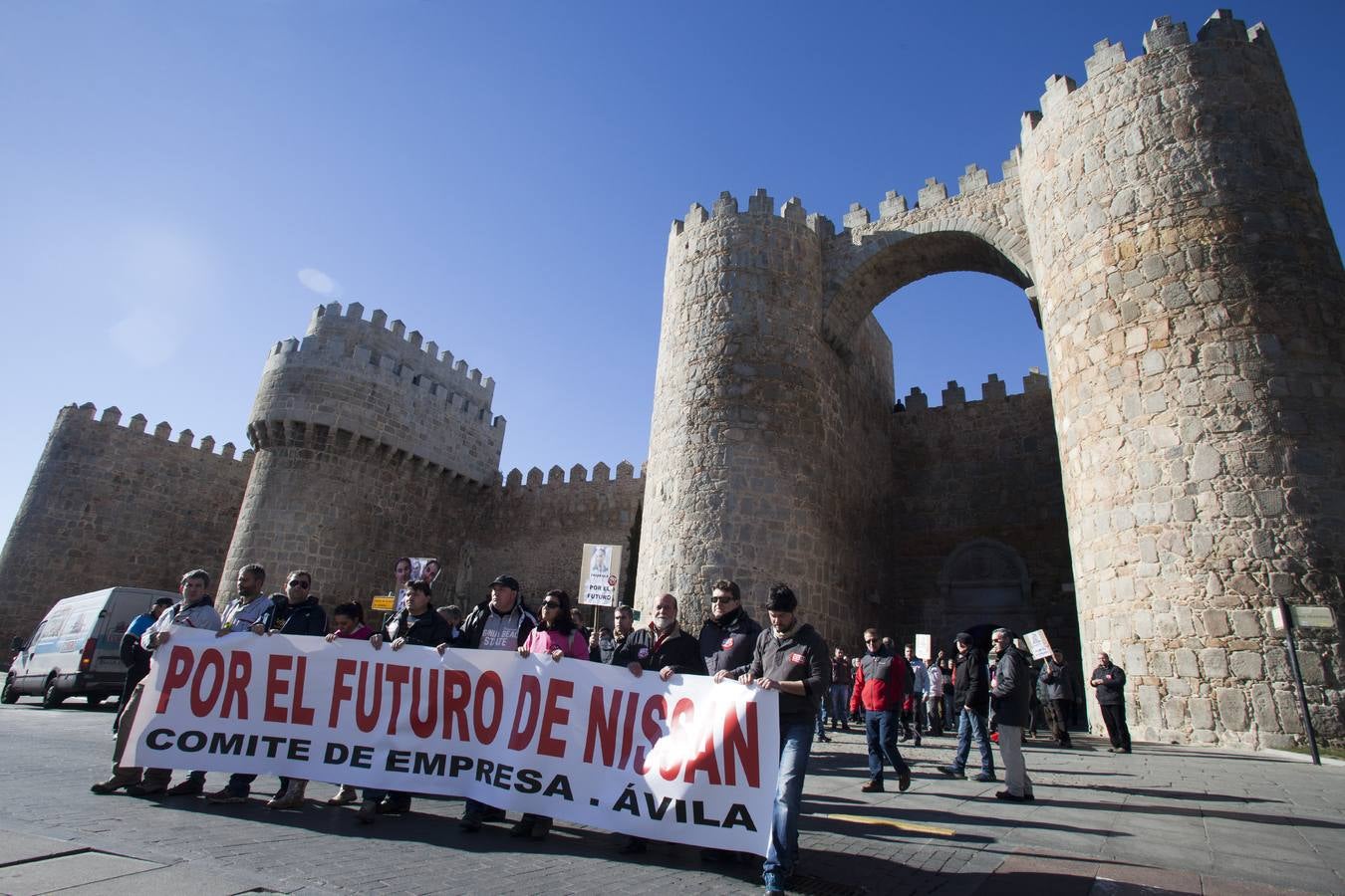 Huelga de los trabajadores de Nissan en Ávila