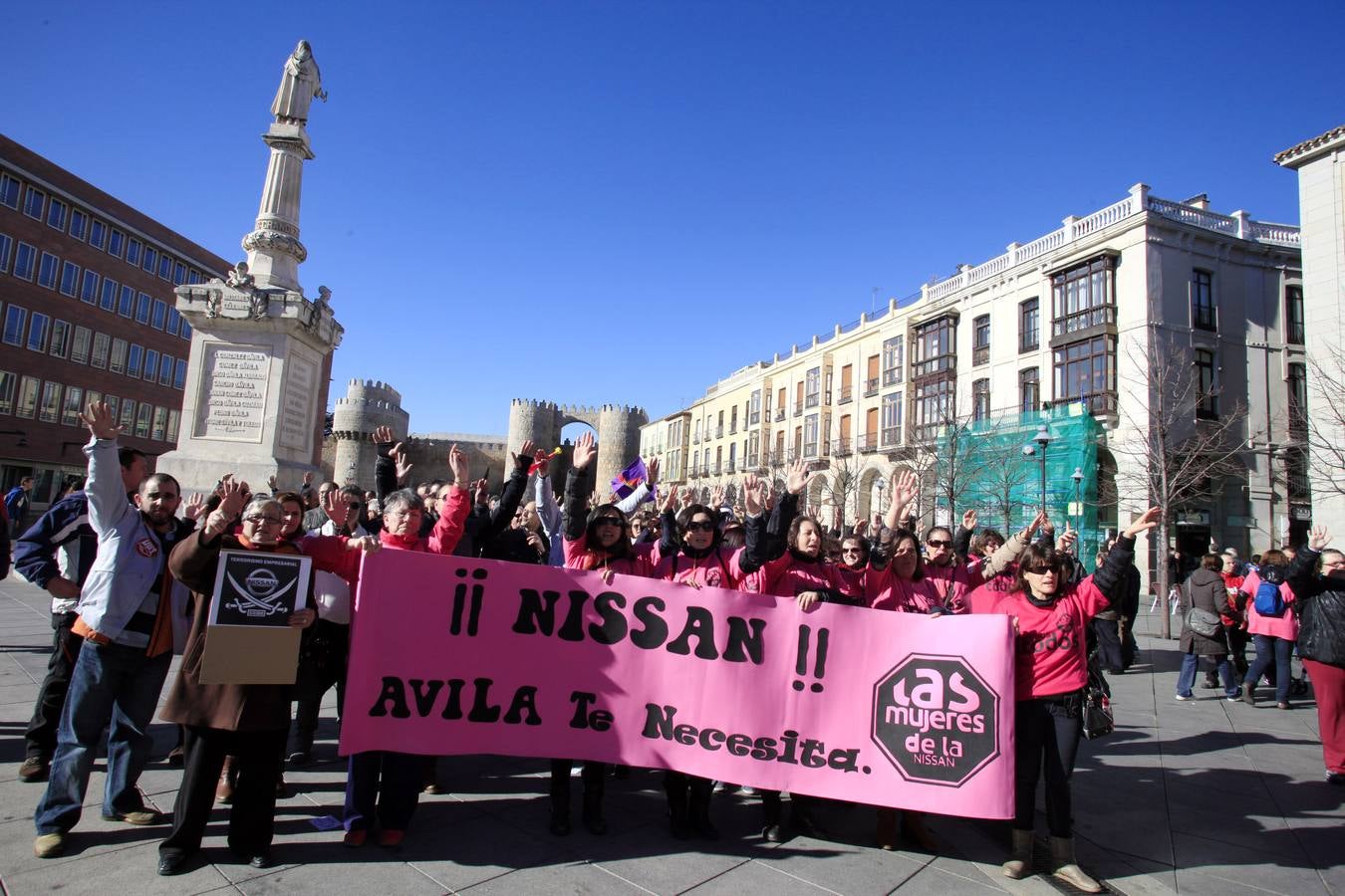 Huelga de los trabajadores de Nissan en Ávila