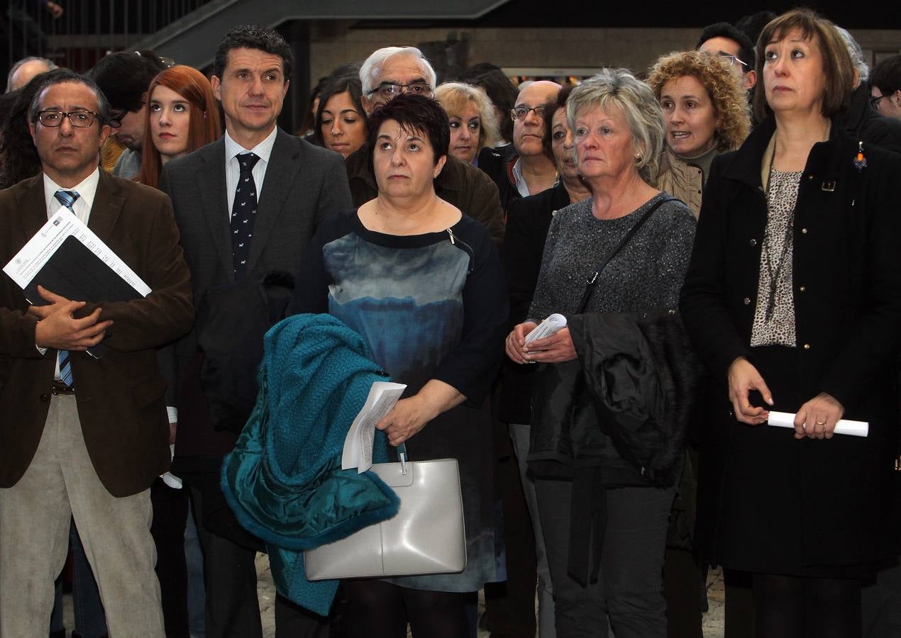 Concentración por la libertad de expresión en el campus María Zambrano de Segovia