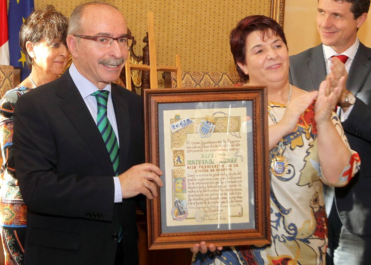 Alfredo Matesanz, Hijo Predilecto de Segovia