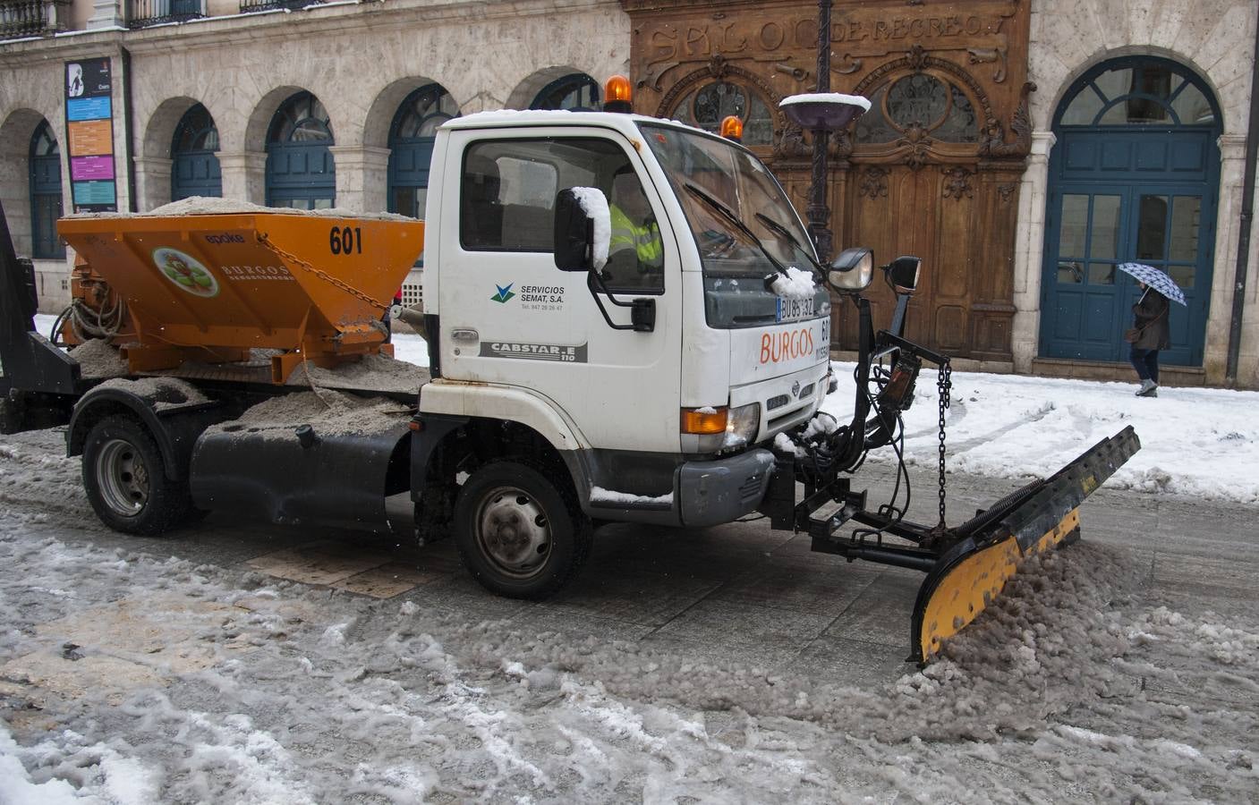 Temporal de nieve en la capital y provincia Burgalesa.