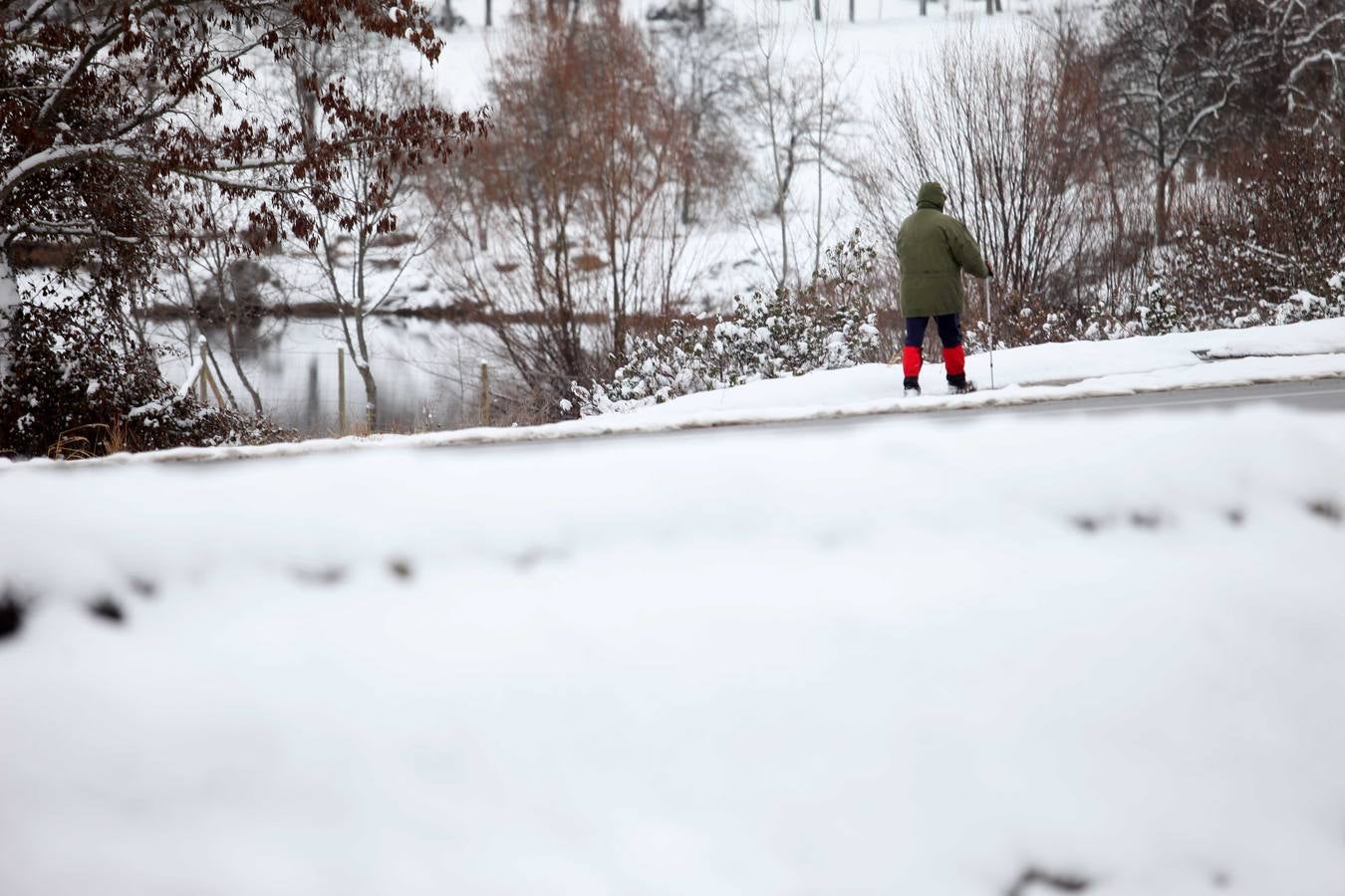 Nevada en la capital segoviana.