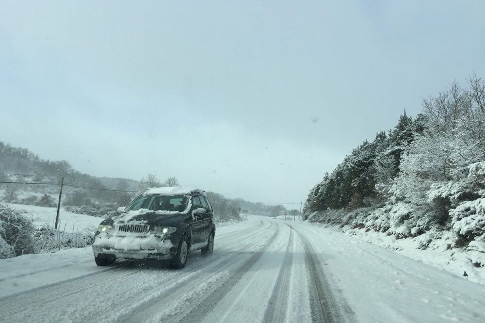 La nieve cubre la provincia de León