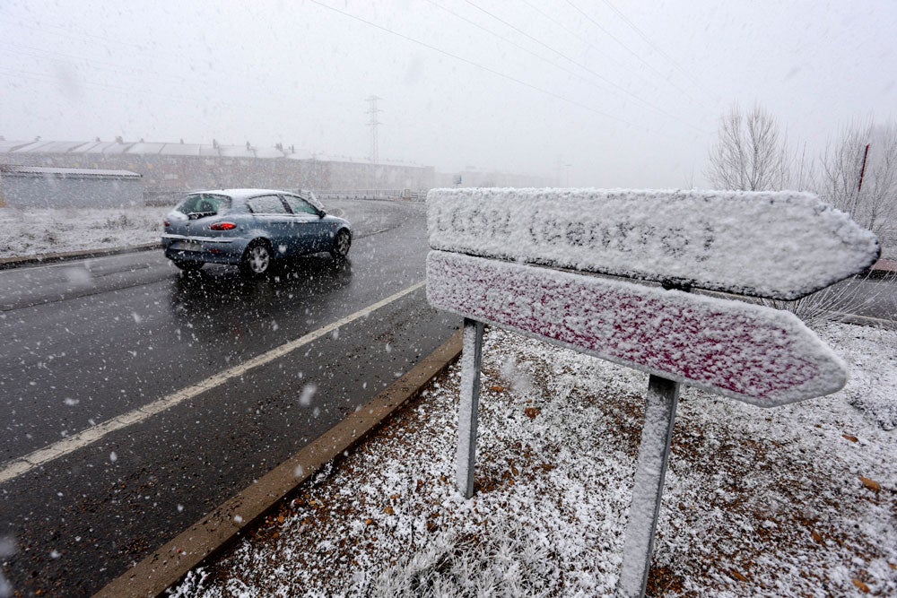 La nieve cubre la provincia de León
