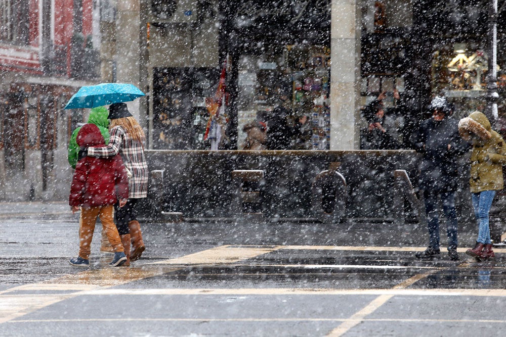 La nieve cubre la provincia de León