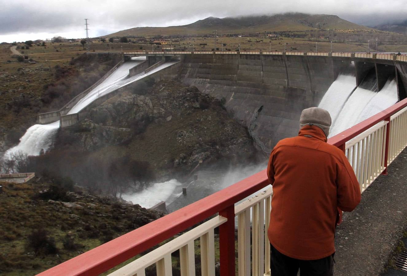 Temporal de lluvia y viento en Segovia
