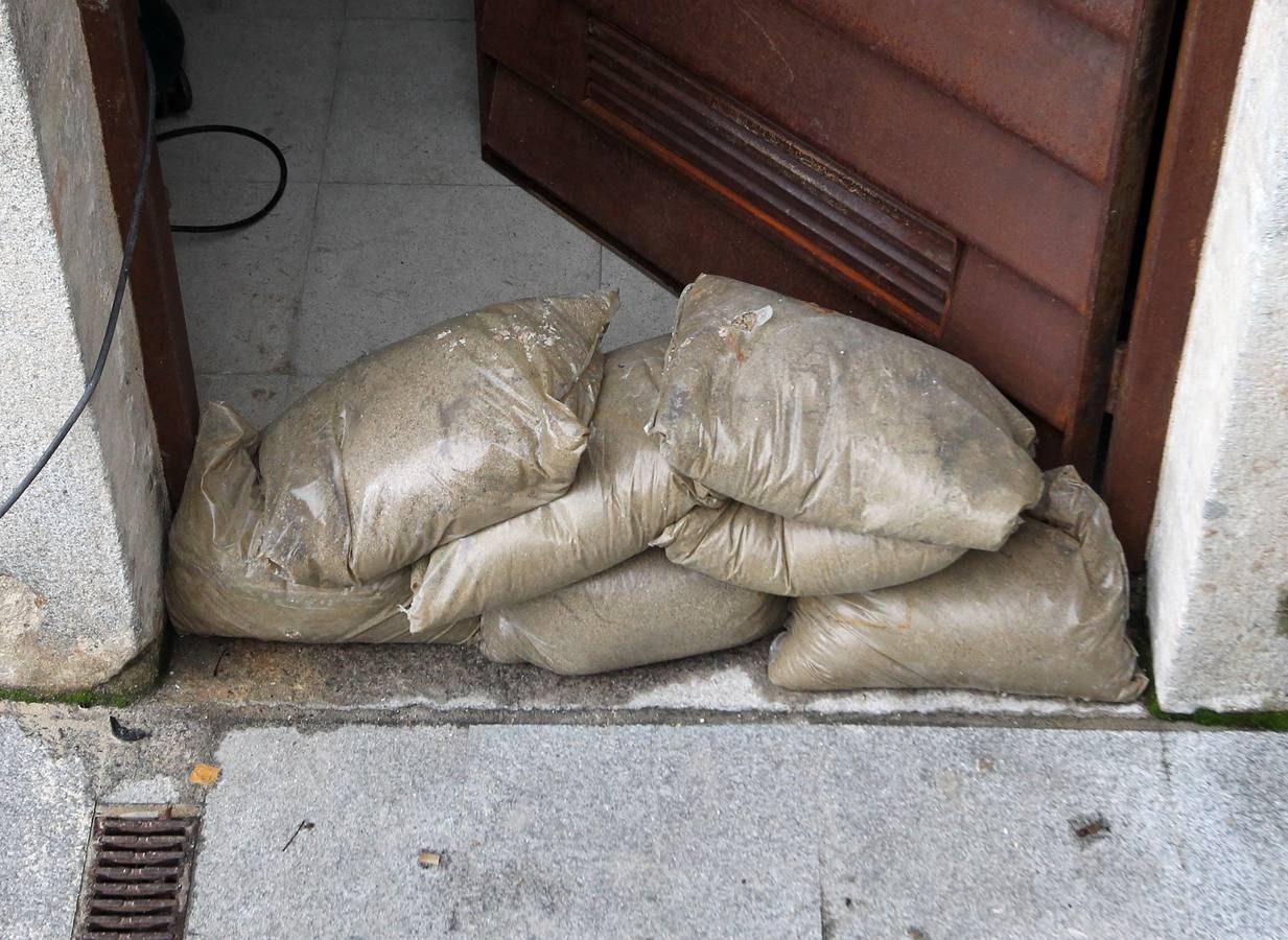 Temporal de lluvia y viento en Segovia