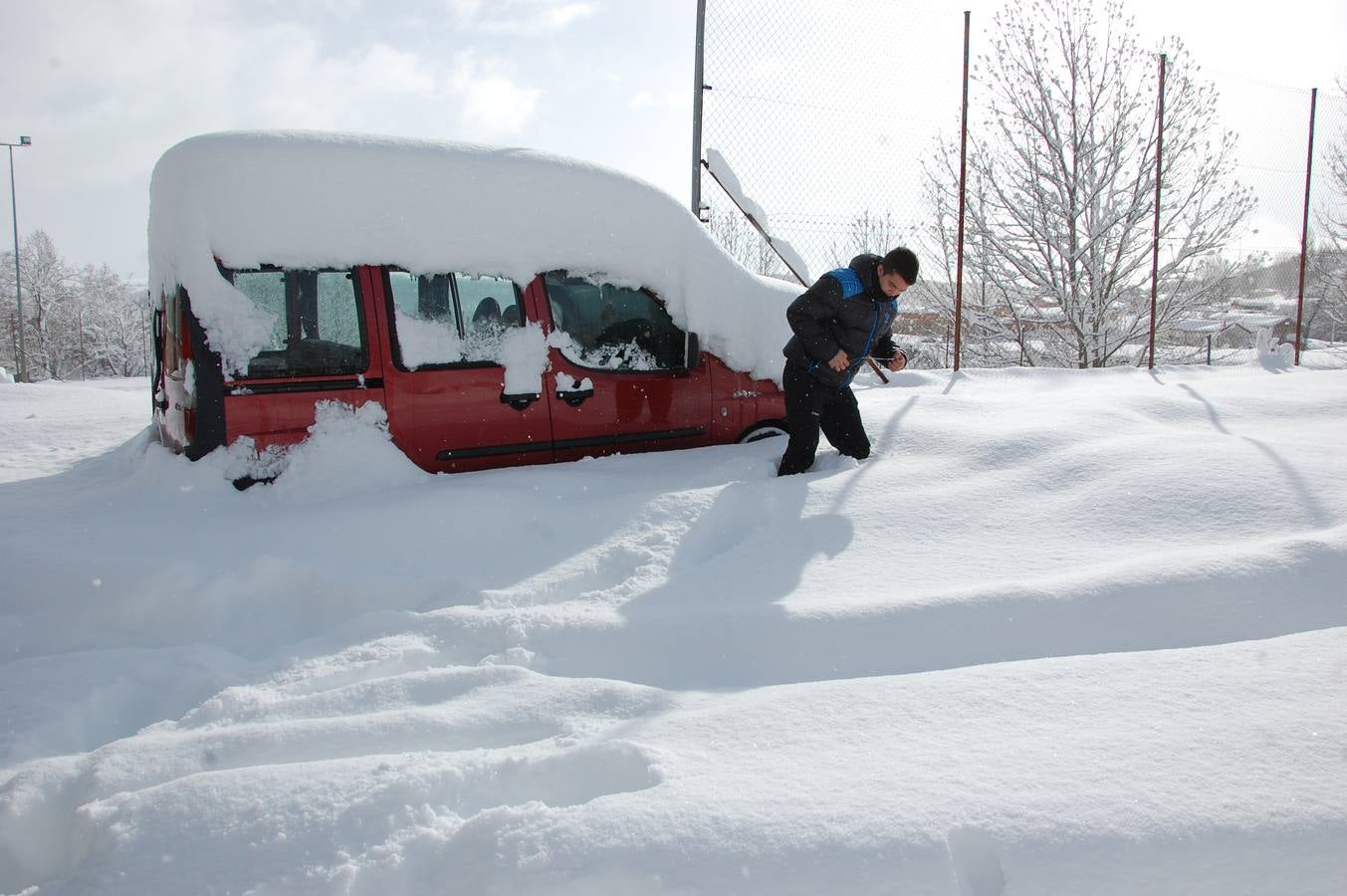 Nevada en Guardo (Palencia)